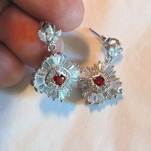 NWOT Crystal Post Earrings